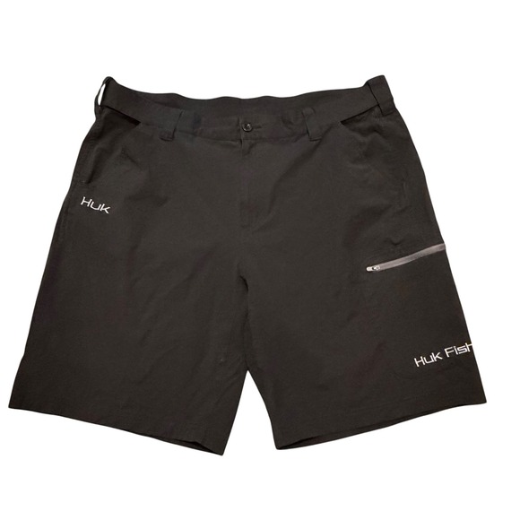 Huk Other - Huk Fishing Shorts Mens XXL Black Performance Stretch Cargo H2000011